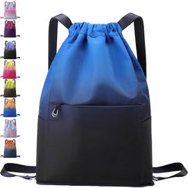 SLEP-Sac à Dos de Sport Imperméable, Sac à Dos Cordon Grand, Sac de Sport, Homme Femme Sac a Dos pour Shopping Yoga Sport Voyage