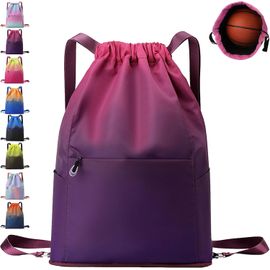 SLEP-Sac à Dos de Sport Imperméable, Sac à Dos Cordon Grand, Sac de Sport, Homme Femme Sac a Dos pour Shopping Yoga Sport Voyage