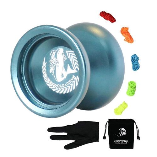 N12 Yoyo professionnel Yoyo en alliage d'aluminium Yoyo longue durée avec cordes Yoyo, B