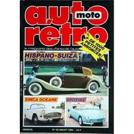Auto Retro 59 De 1985 Reyonnah,Simca Oceane,Auburn 851 Supercharged,Triumph Spitfire,Porsche 928s,Hispano Suiza,Mv Agusta 750s,Jaguar 340
