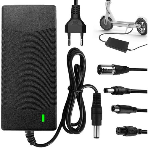 Bin Chargeur Trotinette Electrique Pour Xiaomi M365, 42v 2a Chargeur Hoverboard, Chargeur Velo Electrique Avec 4 Connecteurs, Chargeur De Batterie Pour Scooter Électrique Hoverboard Vélo Déquilibre