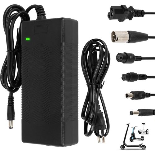 Chargeur 42v 2a Pour Trotinette Electrique¿Chargeur Hoverboard, 36v Universel Chargeur Batterie Lithium Avec 6 Connecteurs¿Charge Rapide Pour E-Bike¿ Hoverboard¿Scooter Électrique