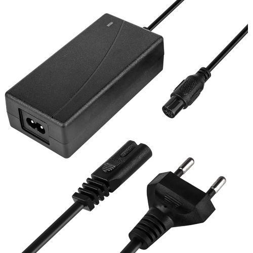 Asfasfq-Chargeur De Batterie De Trottinette 42v 2a, Chargeur Trotinette Electrique,Chargeur Universelle Scooter 3 Broches,Adaptateur Secteur Alimentation Chargeur Pour Vélo Electrique,Scooter,Hoverbo
