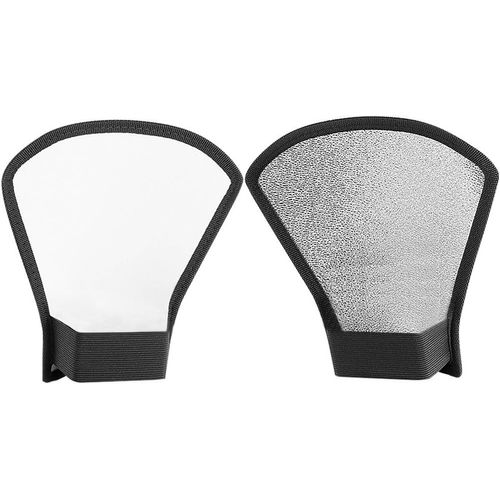 NEEWER Diffuseur Flash Argent/Blanc Réflecteur pour Flash Speedlite Nikon SB-600, SB-800, SB-900, Canon Speedlite 380EX 430EX 550EX 580EX Nabil Flash Sunpack Sony Pentax Olympus Yongnuo Neewer Godox