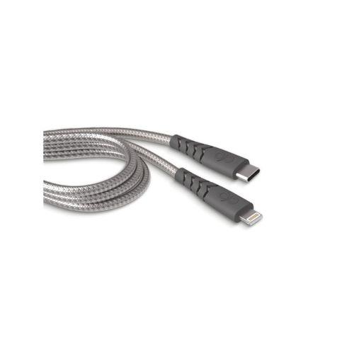 Câble Lightning MFi vers USB-C 3A Ultra-Renforcé Charge et Synchronisation 2m Force Power Gris