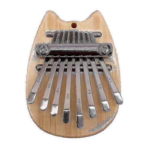 Dww-Mini 8 Touches Super Mini Kalimba Piano À Pouce,Piano À Doigt Magique Clair Chat