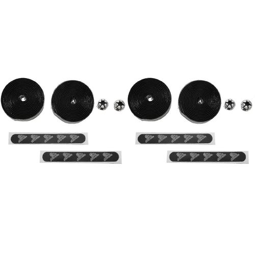 2x Vélos De Route Vélo Guidon Ruban Noir Maille Design Antidérapant Étanche Bartape Éponge Eva Douce