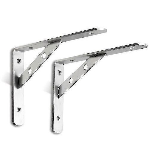 2 supports muraux,supports d'étagère à montage mural,support d'équerre de console,support d'angle mural en métal à 90 degrés - 200x140 mm S