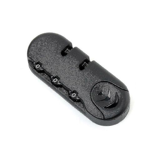 2pcs noir 3 chiffres combinaison cadenas pour bagages de voyage valise code serrure serrure fixe antivol remise (kui)