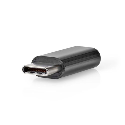 Adaptateur USB 2.0 USB-C Mâle vers Micro-B Femelle 480 Mbps Nedis Noir