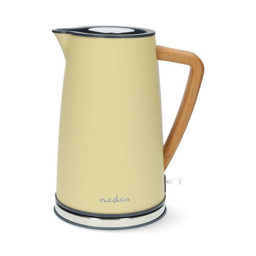 Bouilloire Électrique 1.7l Douce Au Toucher 2200w Avec Contrôleur Strix Nedis Jaune