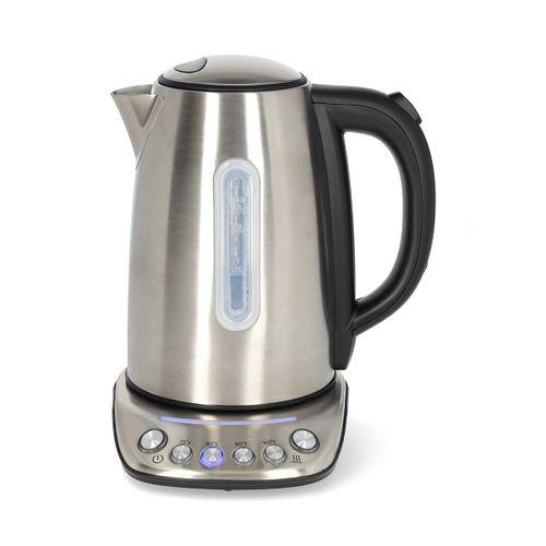 Bouilloire Électrique Connectée Wi-Fi 1.7l En Acier Température Réglable Nedis Argent