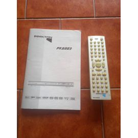 Livret d'utilisation + télécommande pour lecteur DVD Peekton PK 6003