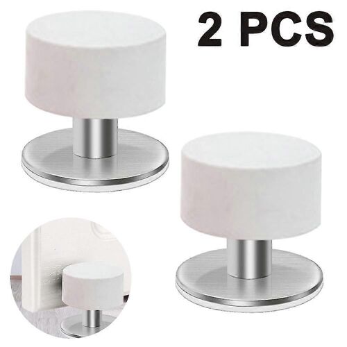 Bouchons de porte auto-adhésifs - Bouchons en caoutchouc en acier inoxydable (2 pcs)