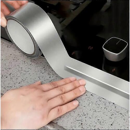 1 rouleau, ruban d'aluminium de 10 m de long et 5 cm de large, ruban métallique adaptatif à l'isolation, bande de calfeutrage résistant aux hautes températures