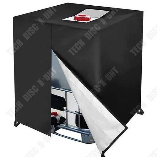 TD Housse de réservoir 210D housse de protection 120x100x116cm couverture étanche aux UV noir hottes de protection contre la pluie
