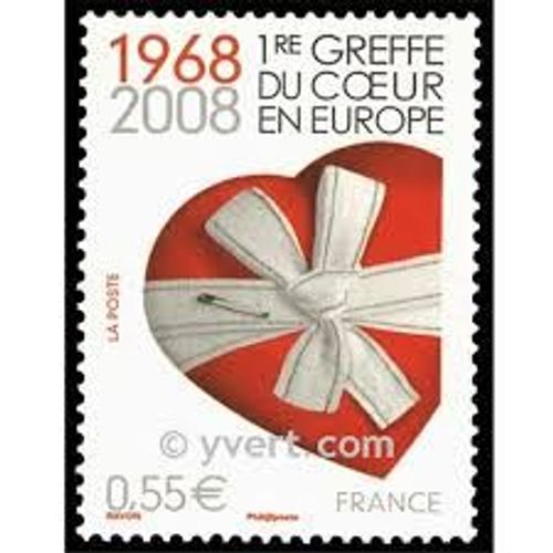 40ème Anniversaire De La Première Greffe Du Coeur En France Année 2008 N° 4179 Yvert Et Tellier Luxe