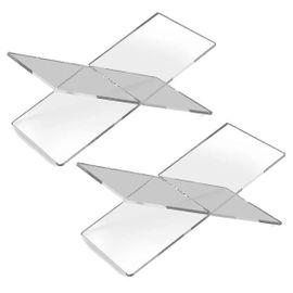Paquet De 2 Supports De Livres En Acrylique Transparent,Supports De Livres En Acrylique Pour L'affichage Et Les Livres