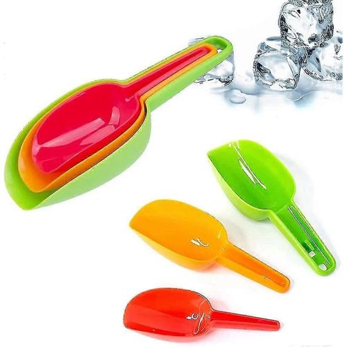 3 Pcs Cuillère À Glace,Pelle D'alimentation Pour Animaux De Compagnie,Cuillère À Nourriture Pour Chat,Cuillère Pour Chien,Plasti Polyvalent