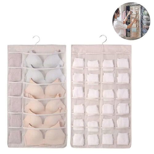 Sac Suspendu De Rangement Avec Cintre En Métal, Rangement Suspendu Double Face
