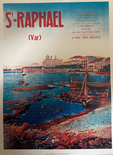 Saint-Raphael - Var - 30x40cm - Affiche / Poster / Envoi Roulé