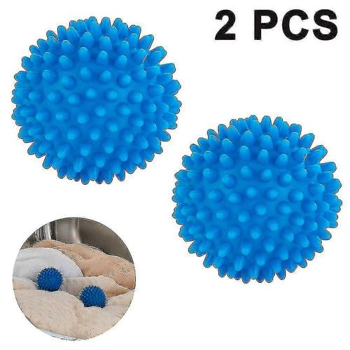 boule de lessive boule de lavage solide,2 pcs puissante décontamination boule de lessive boules d'enroulement / peluche attrape-cheveux