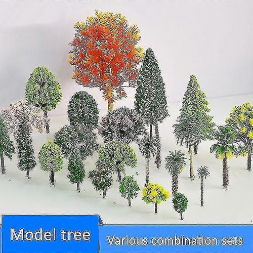 Arbres Modèles Mixtes Diorama Arbre Miniature Paysage Arbres Pour Diy Train Chemins De Fer Paysage Paysage-Générique