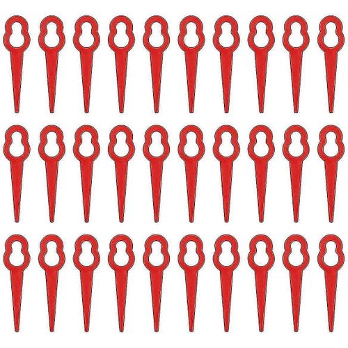 100pcs Lames de tondeuse en plastique Accessoires de jardin Lames de tondeuse