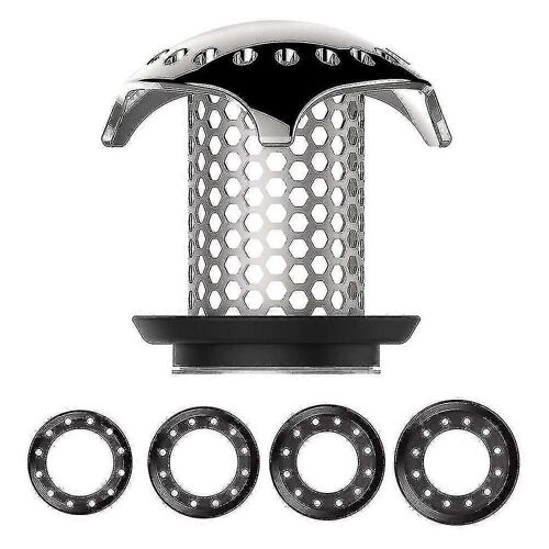 Drain Hair Catcher Protecteur de drain en acier inoxydable / passoire Piège à cheveux facile à nettoyer pour drain de douche Drain de sol en acier inoxydable