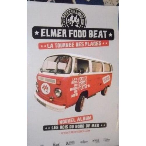 Elmer Food Beat - La Tournée Des Plages - 40x60cm - Affiche / Poster Envoi En Tube
