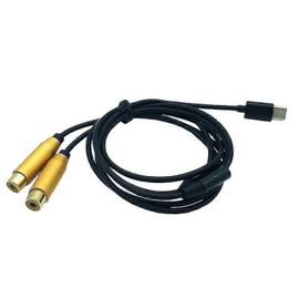 Double Rca Femelle À Type-C Usb C Signal Vidéo Av Audio Cordon Plomb