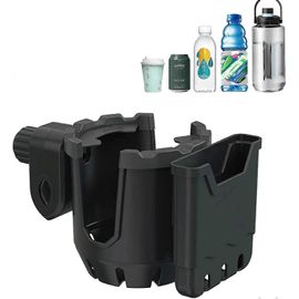 2pcs Porte-Gobelet De Poussette - Porte-Gobelet De Poussette Stable Avec Organisateur De Téléphone - Organisateur De Gobelet Pour Poussette,Vélo,Fauteuil Roulant,Déambulateur