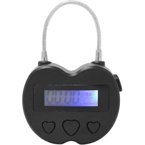 Verrouillage Du Temps,Écran Lcd,Verrouillage Du Temps,Minuterie Électronique De Voyage Multifonction,Cadenas De Minuterie Temporaire Rechargeable Usb Étanche
