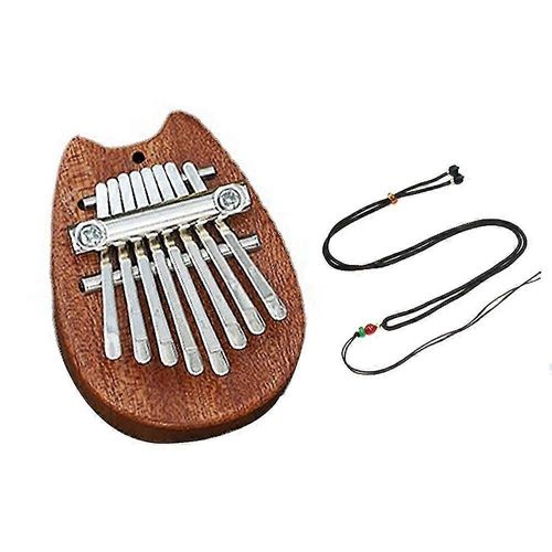 8 Touche Mini Kalimba E*Quisite Doigt Pouce Piano Marimba Musical Bon Accessoire Pendentif Cadeau