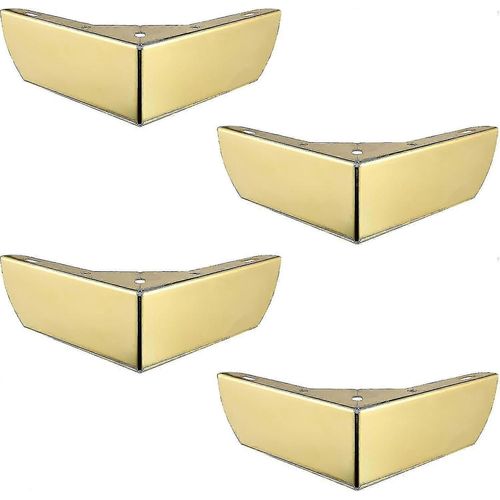 Meubles De Cuisine De Bricolage Pieds 50mm Pieds Pour Tables Basses Armoires Lit Canapé Fort Or Métal Bureau Chaise Pied Silencieux Antidérapant Ensemble De 4 13treize