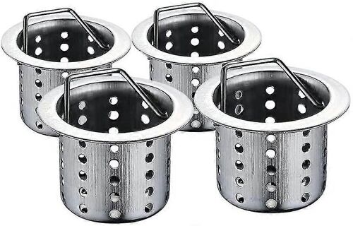 crépines d'évier de cuisine,4 pièces crépines d'évier de cuisine,crépine de drain de cuisine,filtre de crépine d'évier,crépine de drainage,pour lavabo de salle de bain