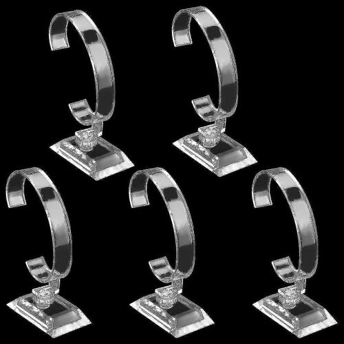 Présentoir De Montre 5pcs En Plastique Montre-Poignet Présentoir Porte-Montre Porte-Montre Pour Hommes Maison Ou Magasin Utilisation,Transparent
