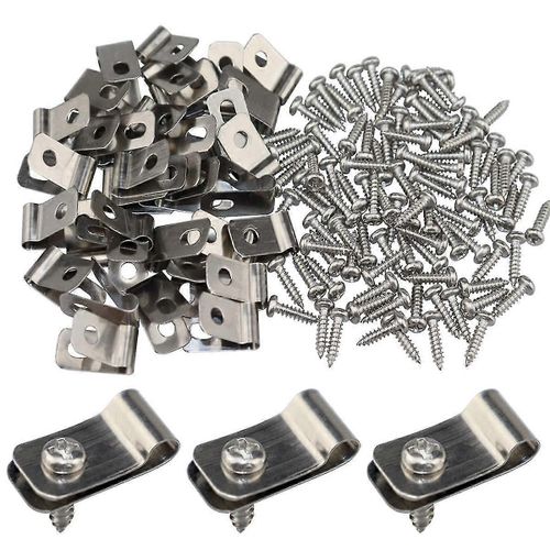 Clips De Clôture En Fil,200 Pièces Fil De Clôture En Aluminium Pour Fil Soudé De Calibre 12-16 Au Bois,Au Métal Ou Au Viny