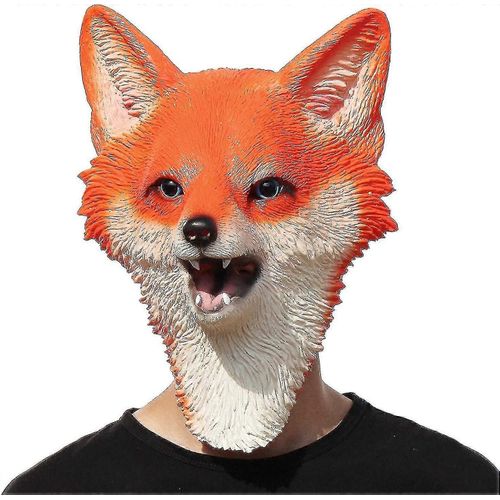 Masque De Renard - Masque De Tête D'animal En Latex D'halloween
