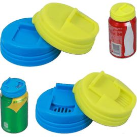 Couvercles Pelables Argent Pour Canettes PET – Lot De 100 Pièces