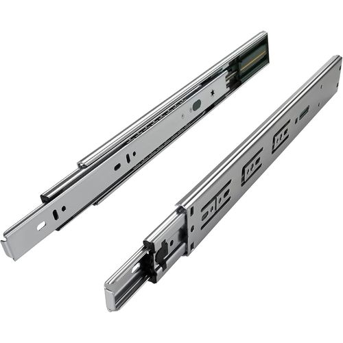 1 paire (2 pièces) SO-TECH® Glissière de Tiroir à Extension complète Fermeture automatique Silencieuse Hauteur 45/Longueur 600 mm Rail de Guidage Rail telescopique