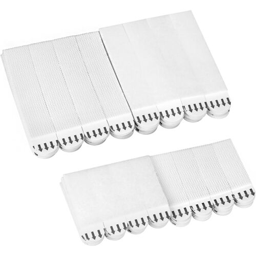 32 Paires Accroche Tableau Adhesif (16 grande 16 moyenne),Accroche Murale Sans Percer pour Cadres Photos,Horloges Murales,Miroirs Muraux et plus encore