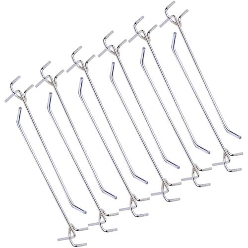 Lot de 40 crochets robustes pour panneau perforé 20 cm