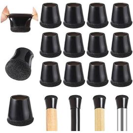 Patins Pour Meubles Embouts Bouchons Carrés En Caoutchouc - 25mm - Pour Chaises, Tables, Pieds De Meubles Protection Chaise Pied