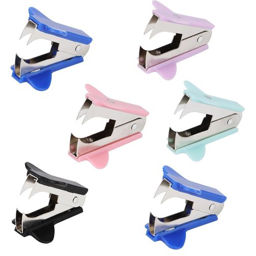 Jexnovashop-6 Pcs Ôte-Agrafes D'agrafes Retire Agrafe Rapide Outil Pour Une Utilisation Quotidienne Au Bureau Et À La Maison¿Couleur Aléatoire¿