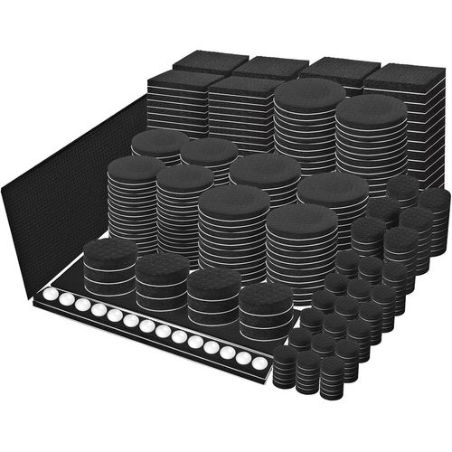 Coussinets Antidérapants Pour Meubles 156 Coussinets En Feutre Autocollants Pour Meubles,Coussinets Antirayures Pour Meubles,Coussinets Pour Pieds De Chaises Pour Planchers En Bois Dur Taille Variée