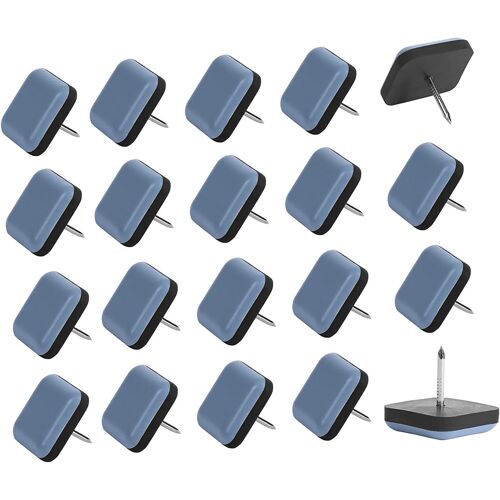 25 X Teflon Furniture Sliders 25 Mm Self-Adhesive Furniture Sliders With Nails For Furniture Pads Stickers For Chairs And Armchairs 