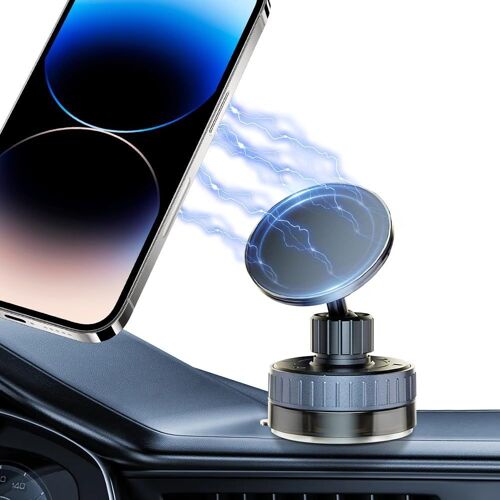 Support magnétique pour Voiture, Support pour téléphone Portable de Voiture pivotant à 720 ° Support Universel de téléphone à Ventouse Adsorption sous Vide pour Les Surfaces