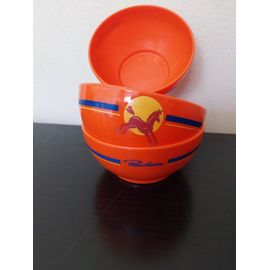 Lot De 3 Bols En Plastique - Chocolat Poulain - Vintage