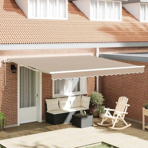 Vidaxl Auvent Rétractable 400 × 300 Cm Beige